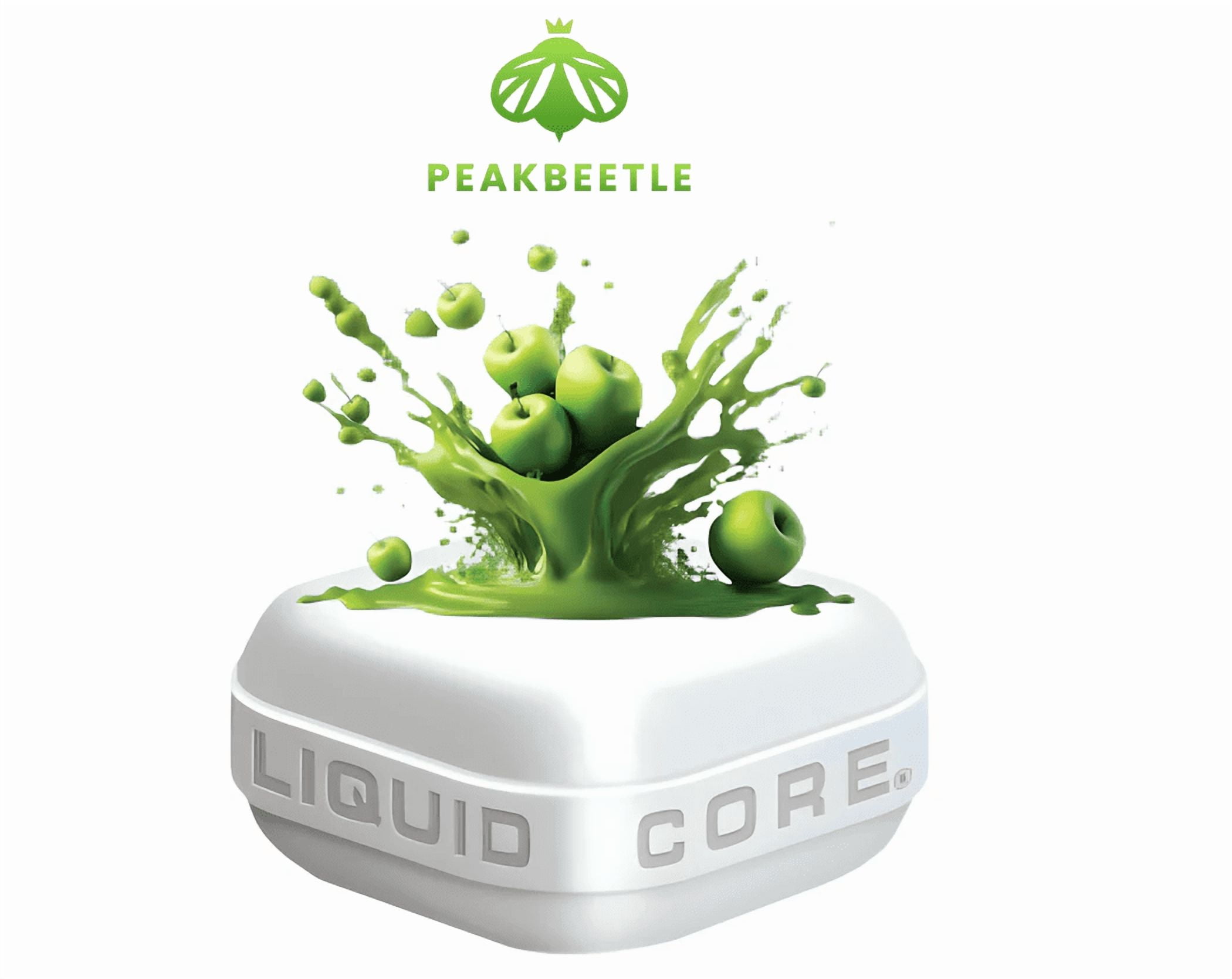 Peakbeetle Energy Gum, 80mg Caffeine per Piece, Chromax, Sugar-Free – 5 Packs 6 Pieces Each