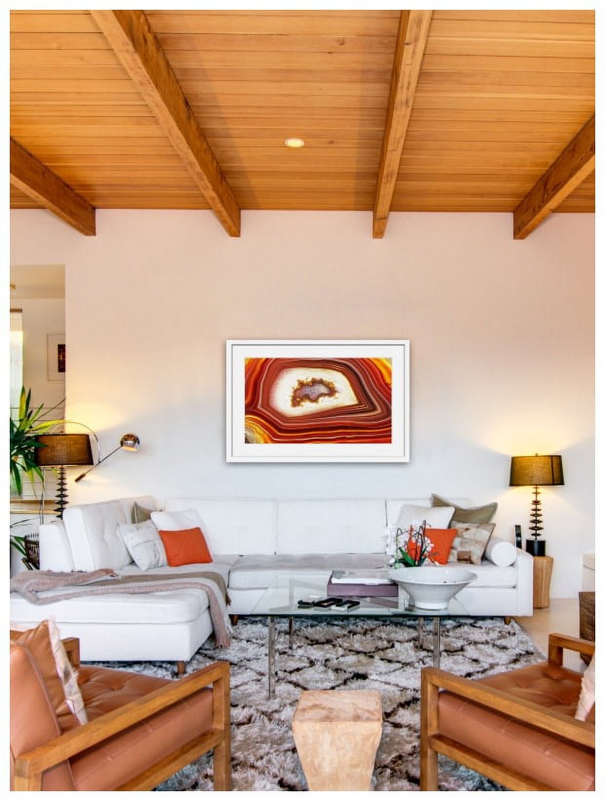 "Lava Flows" Framed Painting Art Print, 18" x 1.5"