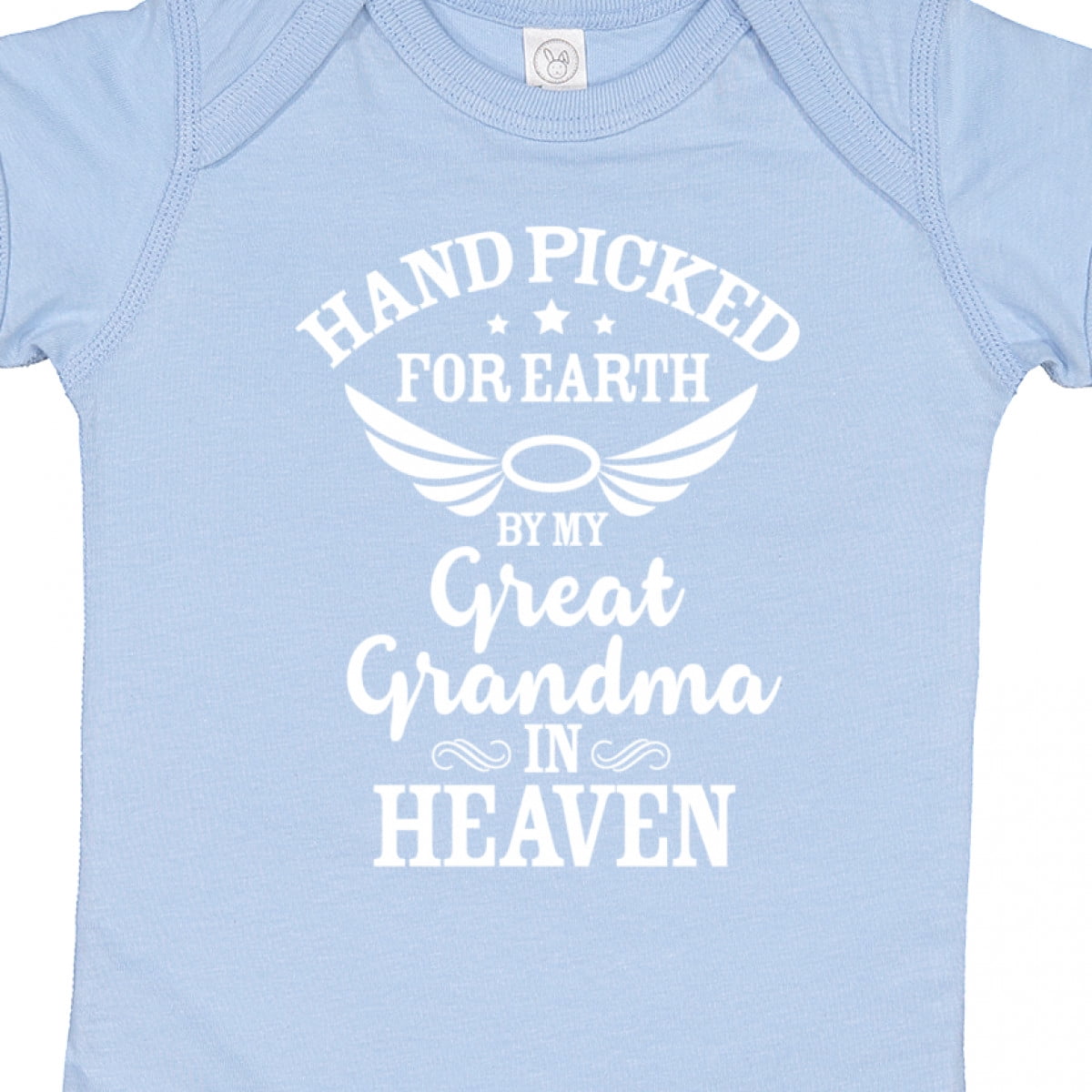 Inktastic Handpicked for Earth by My Great Grandma in Heaven Boys or Girls Baby Bodysuit