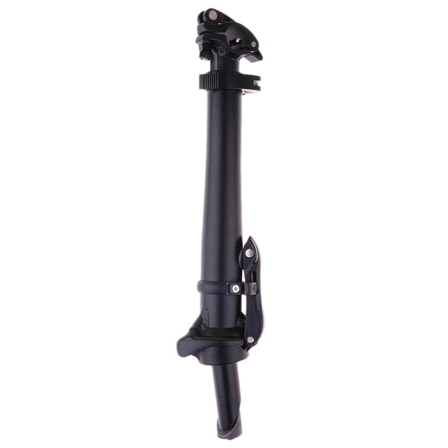 Tubo de dirección elevador de potencia de manillar de 25,4 mm para bicicleta plegable telescópica Negro