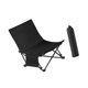 thumbnail image 5 of Silla plegable para acampar, silla plegable, estructura estable con bolsillo, silla de playa, silla lunar para exteriores, para jardín, patio, picnic Negro, 5 of 8