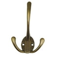 thumbnail image 4 of Three Prongs Coat Hooks Double Rustic Hooks for Garage Bronze, 4 of 6