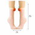 thumbnail image 3 of Halloween Mid Calf Sleep Socks for Women Coral Fleece Plush Warm Fuzzy Socks with Festive Detail Ultra Soft Cozy for Indoor Cold Weather and Nighttime Relaxation Gray, 3 of 6