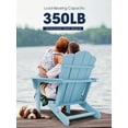 thumbnail image 7 of VOUA Folding Adirondack Chair, HDPE Plastic Patio Chairs Perfect for Outdoor, Lawn, Garden, Deck, Outside, Light Blue, 7 of 7