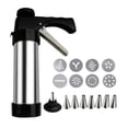thumbnail image 1 of Prensa para galletas de acero inoxidable 304 fácil de usar con 13 placas, 8 puntas para glaseado, diseño ergonómico, kit para decorar galletas., 1 of 8