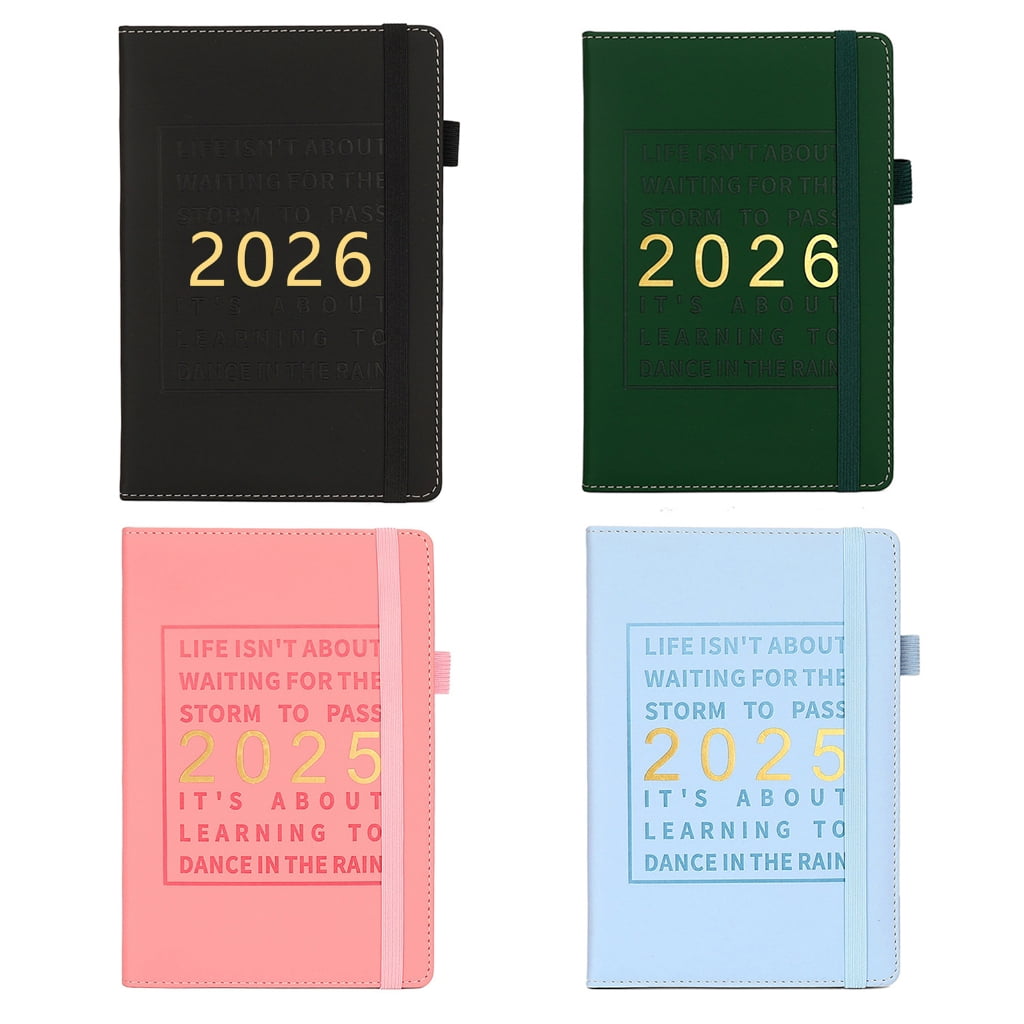 2025 Weekly Monthly Planner Leather Planner Notebook 2025 Journal Academic Diary