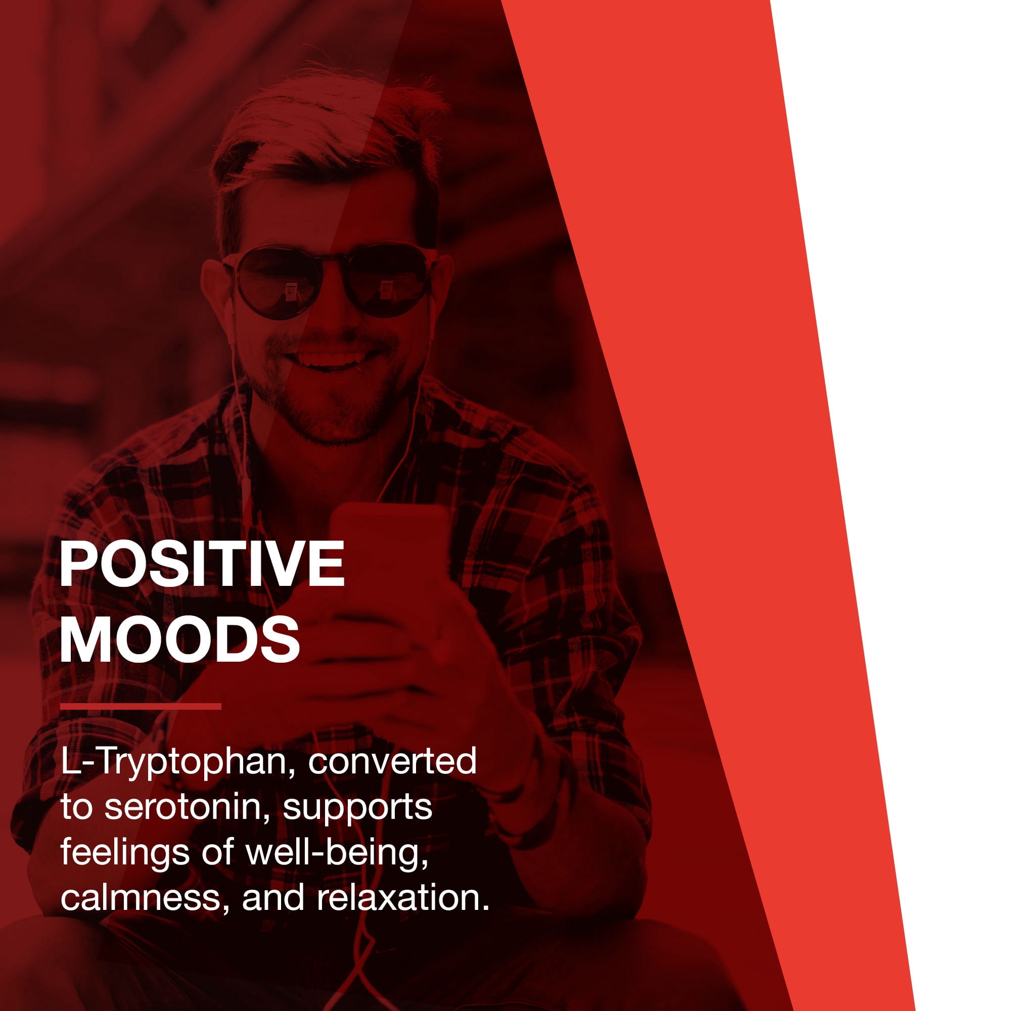 Protocol L-Tryptophan 1000mg - Mood Support, Sleep Support - 60 Tabs