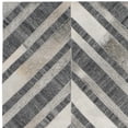 thumbnail image 4 of SAFAVIEH Studio Leather Byrne Geometric Area Rug, Ivory/Dark Grey, 5' x 8', 4 of 6