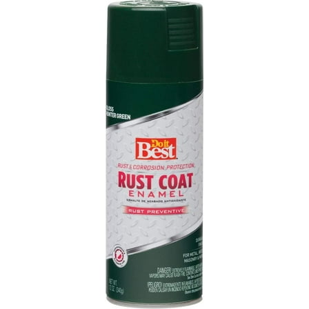 Do it Best Rust Coat Aerosol Enamel, HNT GRN Rust Spray Paint