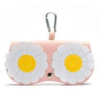 1-Pack Fashionable Portable Eyeglass Case – Chic PU Leather Sunglasses Pouch, Durable and Cute Protective Bag for Eyewear TIKA