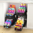 thumbnail image 4 of 2 Pack Under Sink Organizers and Storage, 2 Tier Double Sliding Drawer Cabinet Basket with Hooks and Hanging Cup for Kitchen, Bathroom-Black, 4 of 10