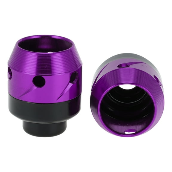 Unique Bargains Motorcycle Front Fork Frame Sliders Falling Protection Wheel Crash Protector Scooter Moped Aluminum Alloy Purple 2 Pcs