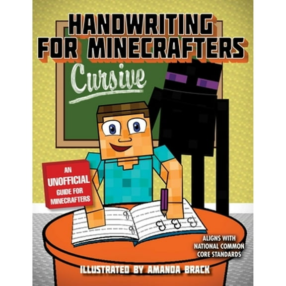 Pre-Owned Handwriting for Minecrafters: Cursive (Paperback) by Sky Pony Press
