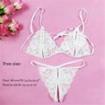 thumbnail image 3 of Relojes negro/rosa/blanco/rojo Bikini conjunto 2019 mujeres Bikinis verano trajes de baño ropa de playa traje de baño encaje con correa Halter Sexy playa traje de baño Multicolorpangjing, 3 of 4