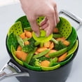 thumbnail image 4 of ZHAOCHENG Cestas de vapor retráctiles de plástico plano plegables para frutas y verduras, 4 of 5