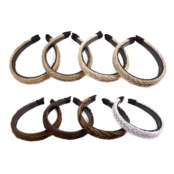 Snoilite Synthetic Chunky Hair Madison Braid Headbands Classic Plaited