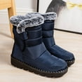 thumbnail image 5 of YLYL Womens Winter Fleece Snow Boots Fur Lined Warm Ankle Boots Slip on Waterproof Outdoor Booties, 5 of 7