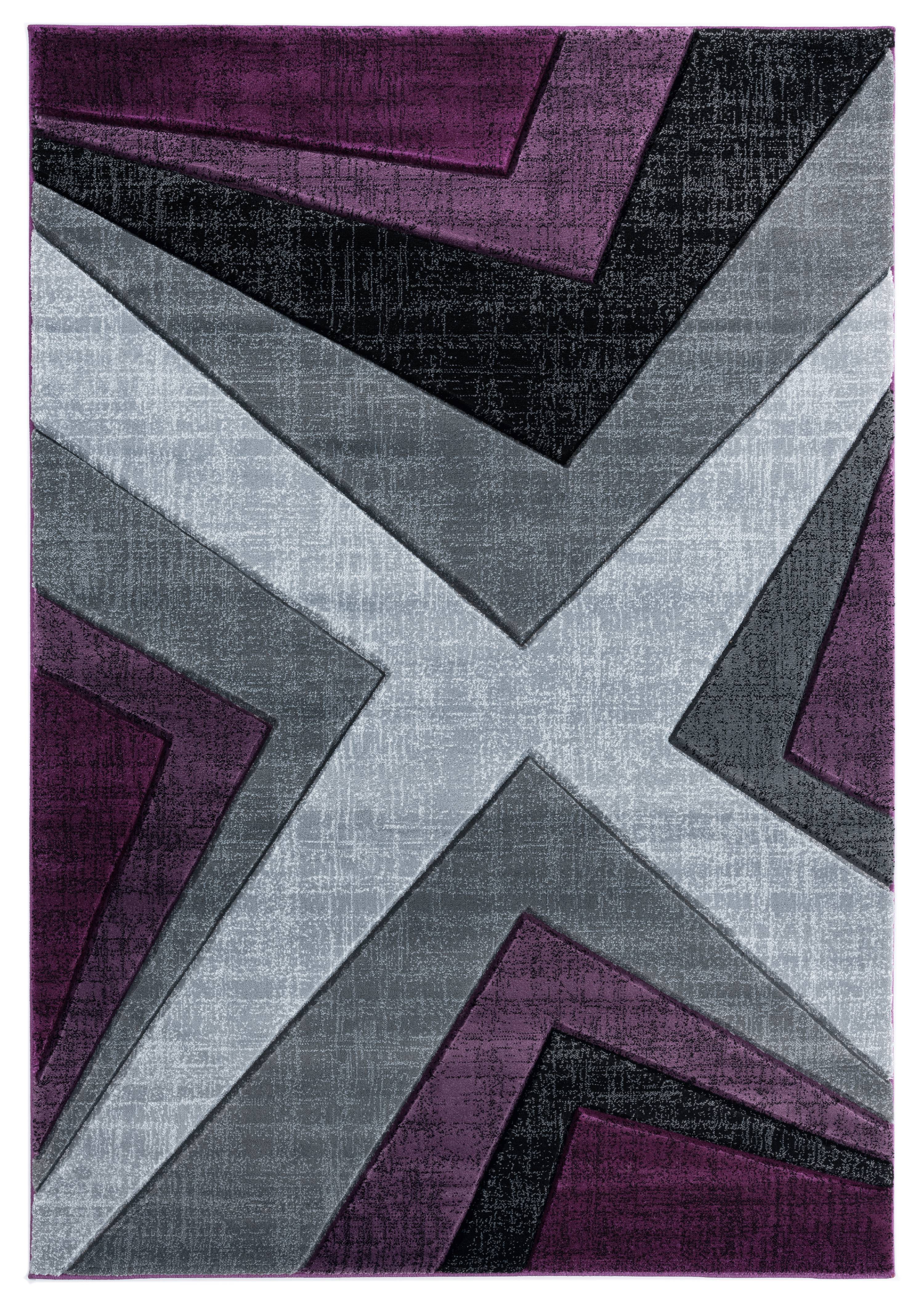 United Weavers Drachma Rimini Modern Abstract Accent Rug, Plum, 2'7" x 4'2"