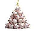 thumbnail image 2 of Anhility Pig Christmas Tree Hanging Ornament, Colorful Pig Tree Decor, Stacked Pig Ornament for Christmas, Winter Pig Home Decoration, Christmas Gifts for Animals Lovers, 3.54", 2 of 8