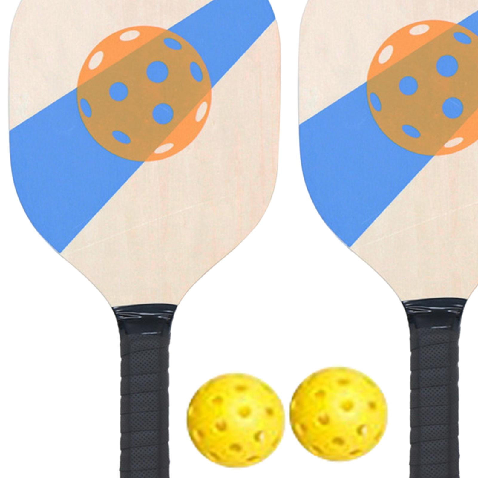 harayaa Pickleball Wood Paddle Set with Pillow Grip Beginner Racquets for Men Women Kids Style A