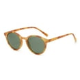 thumbnail image 1 of Lunettes de Soleil Rondes Polarisées Rétro Hommes Femmes Cadre Léopard Classique Lunettes de Soleil Mode Conduite Noire Lunettes de Protection UV400 C6, 1 of 6