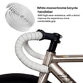 thumbnail image 2 of Road Bike Bicycle Cork Handlebar Bar Grip Wrap Tape + 2 Bar Plugs-White,1 x Roll Bicycle Handlebar Tape (pair) 1 x Bar Plugs (pair),White, 2 of 8
