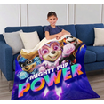 thumbnail image 3 of Paw Patrol Skye, Chase, Marshall Mighty Trio Silk Touch Sherpa Blanket, 40x50 inches, 3 of 4