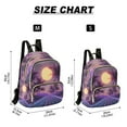 thumbnail image 2 of FORMRS Mini Backpack Purse for Women Travel Daypack Casual Shoulder Bag, Night Purple Road, 2 of 7