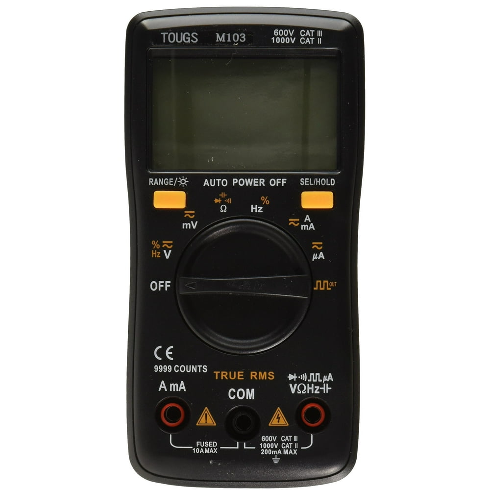 TrueRMS Digital Multimeter AutoRanging 9999 Counts Pocket Multi