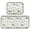 Watercolor Sea Life Pattern, variant on 2-Piece Kitchen Mat Set Non Slip Washable Floor Mats Decorative Rugs for Kitchen Sink Laundry Watercolor Sea Life Pattern
