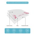 thumbnail image 5 of Pink Flowers Queen Size Down Alternative Comforter, Lightweight Comforter Quilt Bedding Set with Pillow Shams Vintage White Floral Plant Herb Botanical All Seasons Bed Comforter Duvet Insert 90"x96", 5 of 7