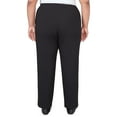 thumbnail image 2 of Alfred Dunner Womens Plus-Size  Ribbed Black Pant, 2 of 6