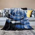ALEPADNF Rose Print Flannel Throw Blanket, Soft Plush Lightweight