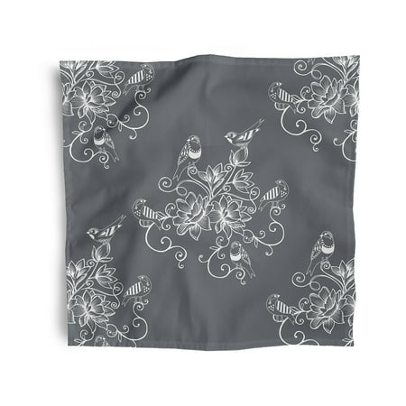 

Simply Daisy 18 x 18 Grey Morning Birds Napkins Set of 4