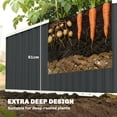 thumbnail image 4 of Outsunny Deep Root Planter Box, Outdoor Garden Bed with Gloves, Dark Grey, 4 of 10
