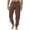 Brown, variant on Men's Ankle Banded Pants Mens Medieval Ankle Pants Casual Harem Pants Elastic Waist Drawstring Beach Summer Lightweight Trousers Black XL