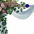 thumbnail image 3 of MDS pack of 2 panels (30" width x 20Ft Long) Wedding Arch Draping Fabric sheer Chiffon Fabric Drapery for Wedding Ceremony - baby Blue, 3 of 7