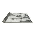 thumbnail image 2 of Ahgly Company Indoor Round Abstract Gray Modern Area Rugs, 5' Round, 2 of 4