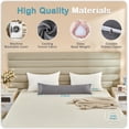 thumbnail image 3 of 6.5lbs Weighted Body Pillow for Adult - Better Sleep, Cooling with Tencel Cover, Long Bed, Ideal Side Sleeper Pillow(41" x 10", Grey), 3 of 4