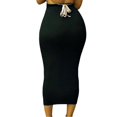 thumbnail image 4 of Robe Midi Crayon Moulante Décontractée Taille Haute Extensible pour Femmes, 4 of 5
