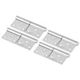 thumbnail image 2 of Bisagras de acero inoxidable resistentes para puerta de muebles del hogar, 4 piezas, desmontables, 2 of 8