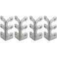thumbnail image 2 of ABPETE Corner Protectors, Vintage Decorative Metal Corner Protectors for Furniture Wall, Floor Stair Corner Dust Guards, Retro Right Angle Bracket Box Edge (White, 2 Set), 2 of 8