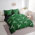 thumbnail image 3 of Manfei Ice Hockey 7-Piece Twin Bedding Sets,Sport Theme Bedding Comforter Set,Green White Sheet Sets For Boys,Ultra Soft Bedroom Decorative Reversible, 3 of 8