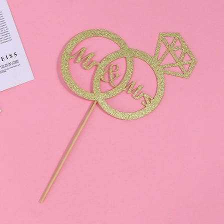DEMACRIO Cake Topper Decoration 1Pack for Engagement Party