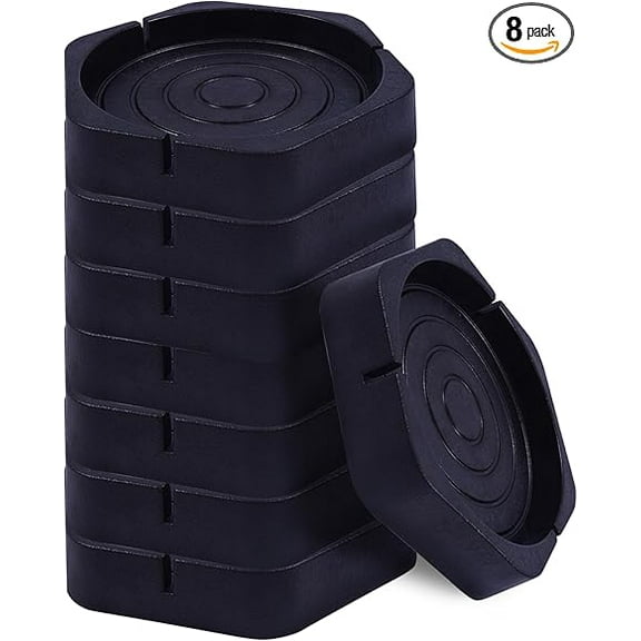 BESEA Heavy Duty 9''inch RV Leveling Pad, 8 Pack Rubber Jack Pads Durable Non-Slip Support Load capacity 20000lbs