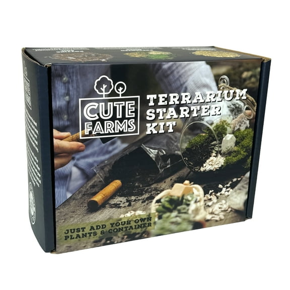 Cute Farms Terrarium Starter Kit for Adults and Kids
