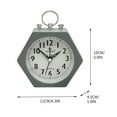 thumbnail image 2 of Kugisaki Alarm Clock Cute Analog Digital Quartz Clock Battery Operated Frosted Texture Simply Design for Living Room Bedroom Bedside Desk Decorative, 2 of 4