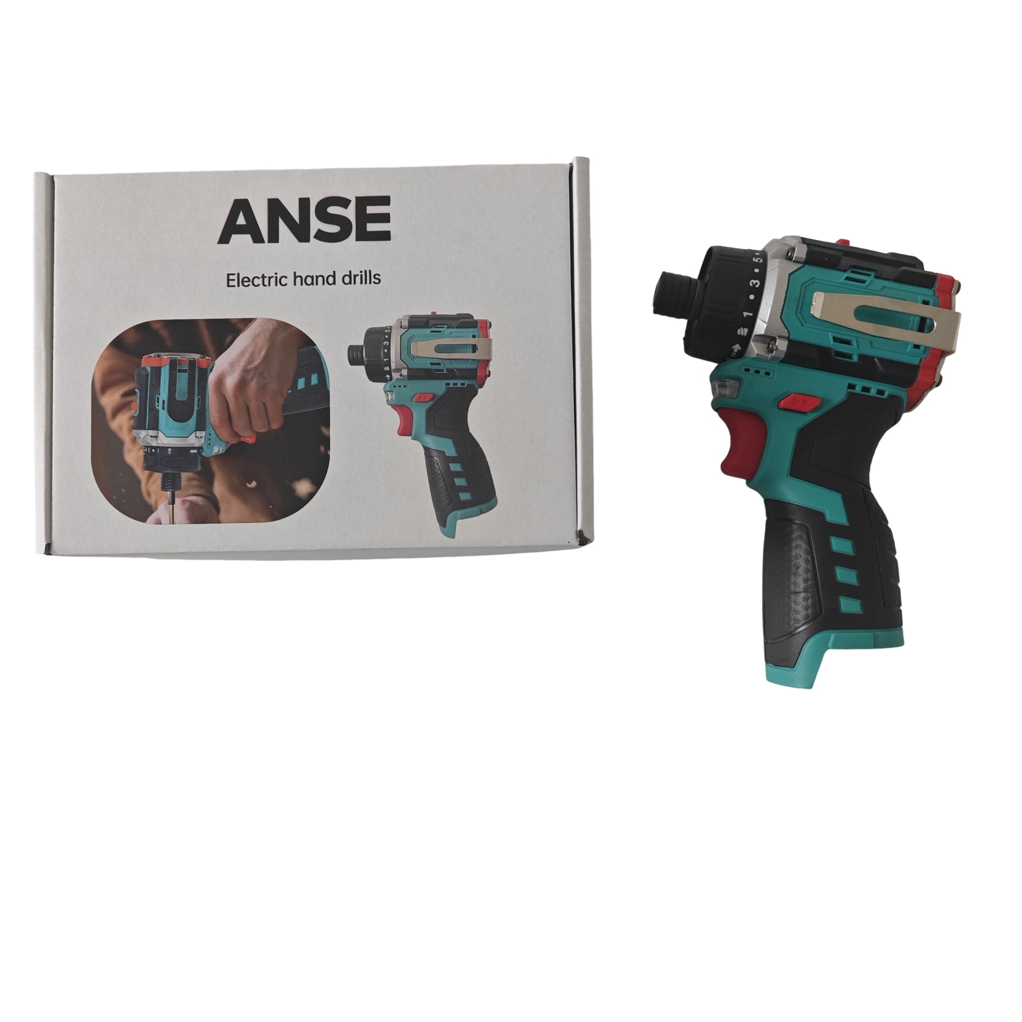 ANSE Electric hand drills 2-Speed Cordless Drill for Home DIY, Woodworking & Assembly