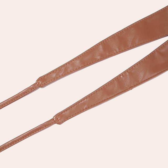 ziyahi Ceinture Flexible Large en Cuir PU Mode Durable pour Pull