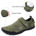 thumbnail image 4 of Water Shoes for Men Quick Dry Wide Toe Aqua Shoes Adjustable Barefoot Sock for Swim Beach River Pool Surf Green, Size 13, 4 of 6